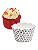 Wrapper para Cupcake Pequeno Saia Futebol Kit 48un Faixa Acabamento Decoração para Doces Enfeite Cintura Capinha - Imagem 1