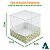 Caixa de Acetato com Base Estampa Futebol Brasil (6x6x6cm) Kit 100un Embalagem de Plástico Transparente - Imagem 4