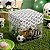 Caixa de Acetato com Base Estampa Futebol (6x6x6cm) Kit 100un Embalagem de Plástico Transparente - Imagem 2