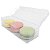 Caixa de Acetato PX-239 (15X5X3,5 cm) Kit 500un Embalagem para 3 Macaron Caixa de Plástico Transparente - Imagem 1