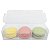 Caixa de Acetato PX-239 (15X5X3,5 cm) Kit 500un Embalagem para 3 Macaron Caixa de Plástico Transparente - Imagem 4
