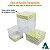 Caixa de Acetato com Base Estampa Futebol Brasil (6x6x6cm) Kit 75un Embalagem de Plástico Transparente - Imagem 7