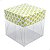 Caixa de Acetato com Base Estampa Futebol Brasil (6x6x6cm) Kit 50un Embalagem de Plástico Transparente - Imagem 1