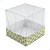 Caixa de Acetato com Base Estampa Futebol Brasil (5x5x5cm) Kit 50un Embalagem de Plástico Transparente - Imagem 1