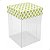 Caixa de Acetato com Base Estampa Futebol Brasil (8.5x8.5x12cm) Kit 50un Embalagem de Plástico Transparente - Imagem 1