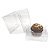 KIT Caixa para 1 Cupcake Grande (7,5x7,5x7,5 cm) Caixa e Berço KIT20 10unids Caixa de Acetato - Imagem 5