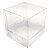 KIT Caixa para 1 Cupcake Grande (7,5x7,5x7,5 cm) Caixa e Berço KIT20 10unids Caixa de Acetato - Imagem 2
