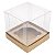 KIT Caixa para 1 Cupcake Grande (7,5x7,5x7,5 cm) Caixa e Berço KIT49 10unids Caixa de Acetato - Imagem 2