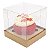 KIT Caixa para 1 Cupcake Grande (7,5x7,5x7,5 cm) Caixa e Berço KIT49 10unids Caixa de Acetato - Imagem 5
