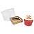 KIT Caixa para 1 Cupcake Grande (7,5x7,5x7,5 cm) Caixa e Berço KIT49 10unids Caixa de Acetato - Imagem 3
