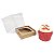 KIT Caixa para 1 Cupcake Grande (8,5x8,5x8,5 cm) Caixa e Berço KIT50 10unids Caixa de Acetato - Imagem 6