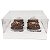 Caixa de Acetato (19x17.5x9 cm) (25un) Embalagem para 4 Cupcake Grande KIT16 Caixa Presente - Imagem 3