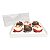 KIT17 Caixa para 6 Cupcakes Grandes (25x19x9 cm) Caixa e Berço (10pçs) Caixa de Acetato - Imagem 1