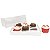 KIT17 Caixa para 6 Cupcakes Grandes (25x19x9 cm) Caixa e Berço (10pçs) Caixa de Acetato - Imagem 3