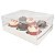 KIT17 Caixa para 6 Cupcakes Grandes (25x19x9 cm) Caixa e Berço (10pçs) Caixa de Acetato - Imagem 6