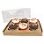 KIT Caixa para 6 Cupcakes Grandes (25x19x9 cm) Caixa e Berço KIT56 10unids Caixa de Acetato - Imagem 3