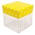 Caixa de Acetato com Base Amarela Poá (50pçs) - Imagem 2