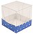 Caixa de Acetato com Base Azul Escuro Poá (50pçs) - Imagem 2