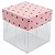 Caixa de Acetato com Base Rosa Poá Marrom (50pçs) - Imagem 3