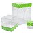Caixa de Acetato com Base Verde Claro Poá (50pçs) - Imagem 1