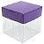 Caixa de Acetato com Base Roxa Lisa (50pçs) - Imagem 3