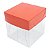 Caixa de Acetato com Base Vermelha Lisa (50pçs) - Imagem 3