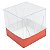 Caixa de Acetato com Base Vermelha Lisa (50pçs) - Imagem 2