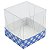 Caixa de Acetato com Base Azul Escuro Xadrez (50pçs) - Imagem 3