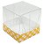 Caixa de Acetato com Base Laranja Xadrez (50pçs) - Imagem 2