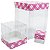 Caixa de Acetato com Base Pink Xadrez (50pçs) - Imagem 1