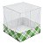 Caixa de Acetato com Base Verde Escuro Xadrez (50pçs) - Imagem 3