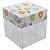 Caixa de Acetato com Base Estampa de Flores (50pçs) Caixa Colorida - Imagem 2