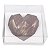25 Caixa de Acetato KIT122 Branco (19x17.5x9 cm) Caixa para Meio Coração Lapidado 500g com Berço inclinado em 45graus - Imagem 1