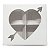 Caixa 4 Divisórias Coração Flecha (Branca) (8x7.5x4 cm) 10unid Doces - Imagem 3