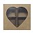 (25pçs) Caixa 4 Divisórias Coração (Kraft) (8x7.5x4 cm) Embalagem Docinhos - Imagem 3