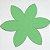 Forminha de Papel Flor Verde Claro (2.3x2.3x3 cm) 100unid Docinhos - Imagem 2