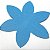 Forminha de Papel Flor Azul Royal (2.3x2.3x3 cm) 100unid Brigadeiros - Imagem 2