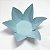 Forminha de Papel Flor Azul Claro (2.3x2.3x3 cm) 100unid Docinhos - Imagem 1