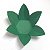 Forminha de Papel Flor Verde Escuro (2.3x2.3x3 cm) 100unid Gourmet - Imagem 1