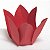 Forminha de Papel Flor Vermelha (2.3x2.3x3 cm) 100unid Doces - Imagem 1