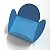 Forminha de Papel Azul Royal (3.5x3.5x2.5 cm) 100unid Docinhos - Imagem 1