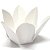 Forminha de Papel Flor Branca (2.3x2.3x3 cm) 100unid para Doces - Imagem 1