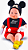 Boneco Mickey Mouse Classic Dolls Recem Nascido, Linha Disney, 37,0 cm, 1 Chupeta e Certidão Nascimento - Imagem 1