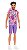 Boneco Barbie Ken Fashionistas 227, Moreno com Barba e Roupa Inspirado no Icônico Totaly Hair de 1991 - HRH26 Mattel - Imagem 3
