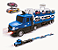 Caminhão 2x1 Race & Truck Police 211cm Flash Wheels - Imagem 1