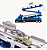 Caminhão 2x1 Race & Truck Police 211cm Flash Wheels - Imagem 3
