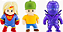Stumble Guys Kit Figuras 3D Mr STBL, Super Gal, Dynamitron, RB Cupid Estrela - Imagem 2