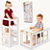 Torre Aprendizagem Montessoriana 4 X 1 Mesa Cadeira Mesa Mdf - Imagem 1
