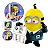 Boneco Articulado Bobblehead Colecionável Minions Meu Malvado Favorito Lider - Imagem 2