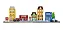 Blocos De Montar Cidade Ref. 210 - Newart Toys - Imagem 1